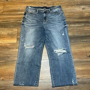 Judy Blue size 15/32 wide leg jeans